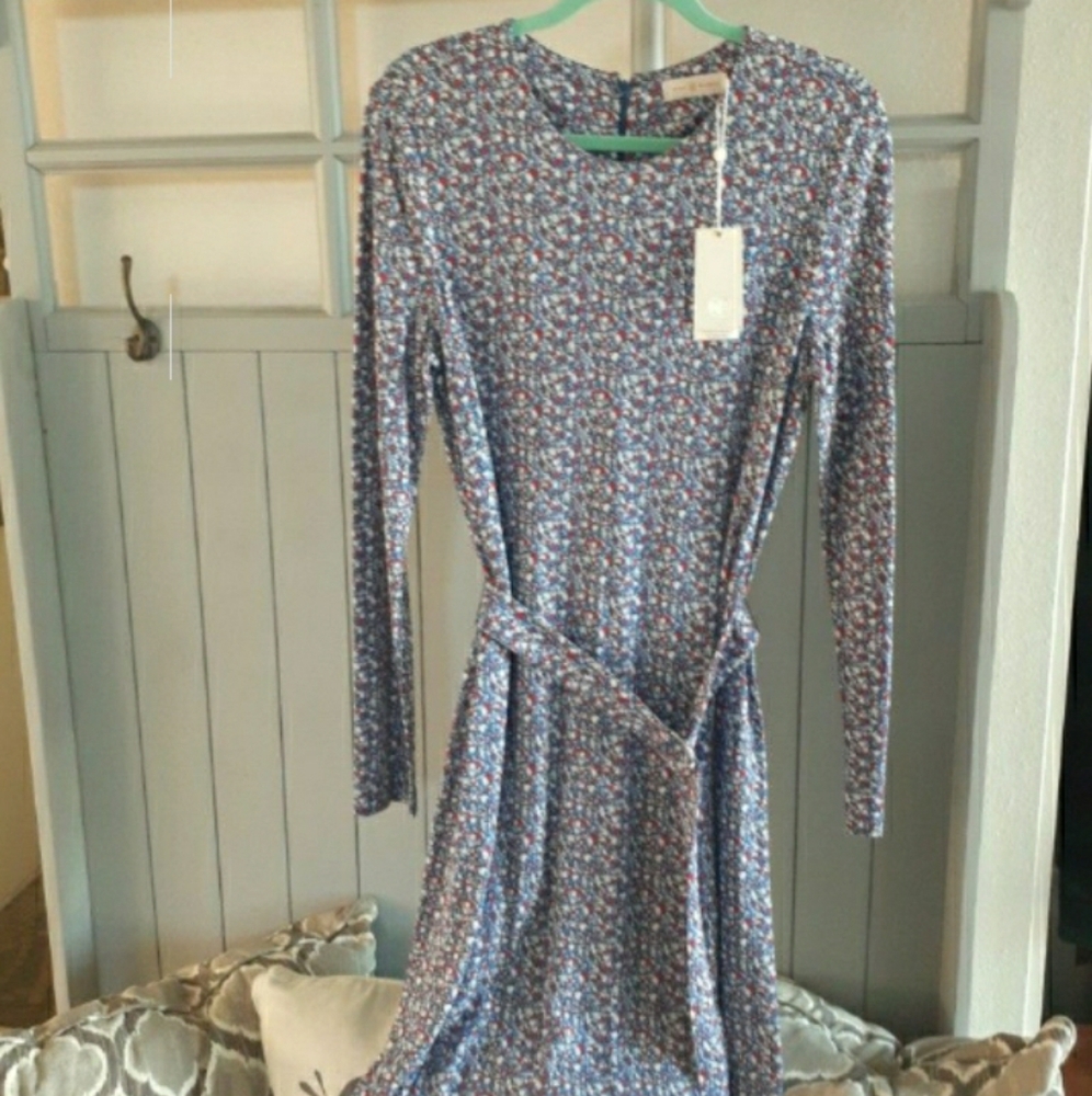 Tory Burch- "Chrissy Dress", Size Large-NWT $395